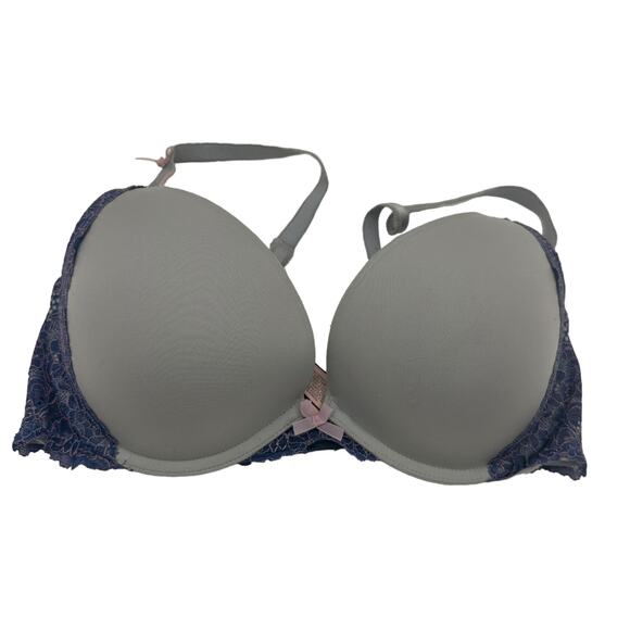 Victoria’s Secret VS Blue Dream Angels Push-Up Padded Bra Size 34D - Picture 1 of 9